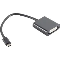 S-Impuls USB-C naar DVI adapter met DP Alt Mode (1920 x 1200) / zwart - 0,15 meter