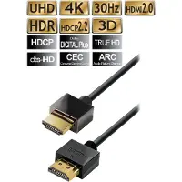 MaxTrack Dunne HDMI kabel - versie 2.0 (4K 60Hz) / zwart - 3 meter