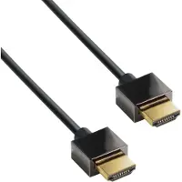 MaxTrack Dunne HDMI kabel - versie 2.0 (4K 60Hz) / zwart - 1 meter