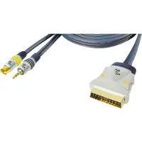 MaxTrack Premium S-VHS en 3,5mm Jack (m) - Scart (m) kabel - 5 meter