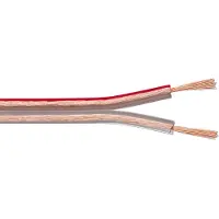 MaxTrack Luidspreker kabel (CCA) - 2x 0,75mm² / transparant - 30 meter