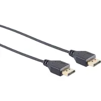 S-Impuls Dunne DisplayPort kabel - versie 1.2 (4K 60Hz) / zwart - 0,50 meter