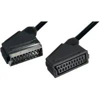 MaxTrack 21-pins Scart verlengkabel / zwart - 5 meter