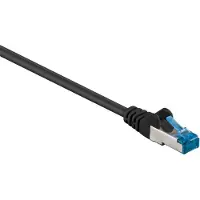 Goobay S/FTP CAT6a 10 Gigabit netwerkkabel / zwart - LSZH - 50 meter