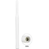 DeLOCK LTE (4G) antenne - omnidirectioneel - SMA (m) - 0,3-2,9 dBi / wit