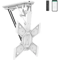 My Wall plafondbeugel voor schermen tot 55 inch / inklapbaar met motor (app en afstandsbediening) / wit