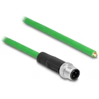DeLOCK M12 4-pins D-gecodeerd - 4-aderig open eind netwerkkabel - Profinet / PVC - 5 meter