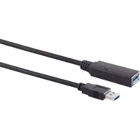 S-Impuls Actieve USB naar USB verlengkabel - voeding via Micro USB - USB3.0 - tot 0,9A - 20 meter