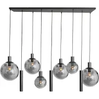 Steinhauer Hanglamp Bollique 9-lichts smoke glas