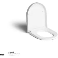 Clou (New) Hammock toiletzitting met deksel, soft-closing, wit