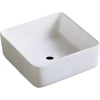Best design Opbouw Wastafel Bissel 31x31x12.5 cm Keramiek Wit