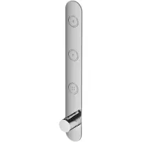 Hotbath Cobber PB050EXT afbouwdeel inbouwthermostaat met achterplaat en 3 drukknoppen chroom