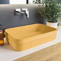 Mondiaz arvo waskom solid surface 55 cm kleur ocher /ocher