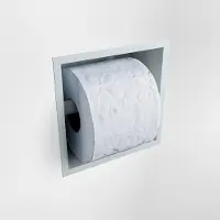 Mondiaz easy toiletrolhouder cube 160 solid surface 16x8,6 cm kleur clay. Geschikt voor op en inbouw.