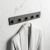 Mondiaz EASY Handdoekhaakjes 45cm solid surface kleur DarkGrey