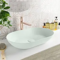Mondiaz ONNI Waskom solid surface 55cm kleur Greey / Greey