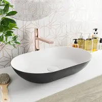 Mondiaz onni waskom solid surface 55 cm kleur urban /talc