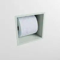 Mondiaz easy toiletrolhouder cube 160 solid surface 16x16 cm kleur greey. Geschikt voor op en inbouw.