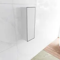 Mondiaz Kolomkast lagom 90 cm opbouw rechtsdraaiend mat zwart