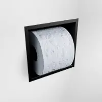 Mondiaz Easy Toiletrolhouder CUBE 160 solid surface 16x8,6cm kleur Urban. Geschikt voor op en inbouw.