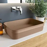 Mondiaz arvo waskom solid surface 55 cm kleur rust /rust