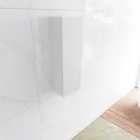 Mondiaz Kolomkast LAGOM 90cm Opbouw Linksdraaiend Mat Wit