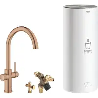 GROHE Red 3IN1 kokendwaterkraan - C Uitloop - 7L boiler - mengventiel - warm sunset geborsteld (mat brons) - 30031DL1
