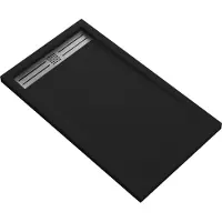 Boss & Wessing Douchebak bws veroni elite 120x80 cm composietsteen mat zwart