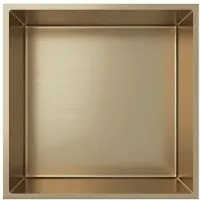 Creavit Aloni inbouwnis 30.5x30.5x10 geborsteld goud