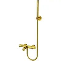 Aloni thermostatische bad/douchekraan geborsteld goud