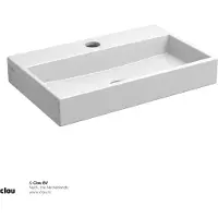 Clou Mini Wash Me fontein met kraangat wit keramiek B38xH6xD24cm SHOWROOMMODEL