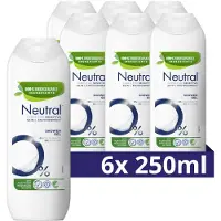 Neutral - Parfumvrij - Douchegel 0% - 6 x 250ml - Voordeelverpakking