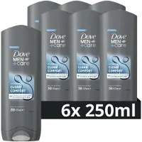 Dove Men+Care Clean Comfort 3-in-1 douchegel - 6 x 250 ml
