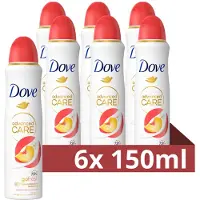 Dove 6x Deodorant Spray Perzik 150 Ml