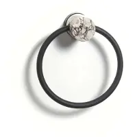 Aquanova Handdoekring Nero Alba