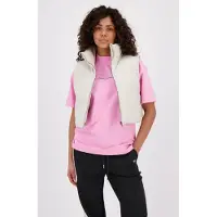 BLACK BANANAS Faux Leather Bodywarmer Light Grey Maat: XL | Gilets Outlet | Dames | Grijs