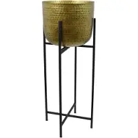 Loft42 Plantenbak Mara | LOFT42 metaal goudkleurig 87x35 cm plantenhouders en -hangers | NADUVI