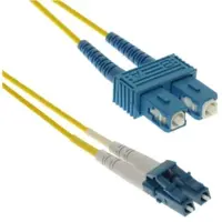 EECONN LC - SC Duplex Optical Fiber Patch kabel - Single Mode OS1 - geel / LSZH - 3 meter