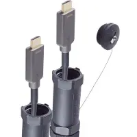 S-Impuls Gepantserde HDMI active optical cable (AOC) - HDMI2.0 (4K 60Hz + HDR) - 50 meter