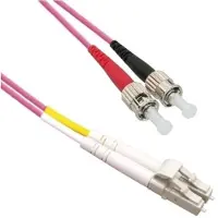 EECONN LC - ST Duplex Optical Fiber Patch kabel - Multi Mode OM4 - paars / LSZH - 7 meter