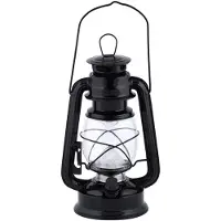 Esschert Design LED lamp lantaarn zwart zwart Metaal Tafellamp