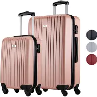 Slazenger Kofferset | | 2-delig (Hand- en ruimbagage, Roze)