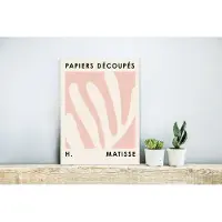 MuchoWow Wanddecoratie Metaal - Aluminium Schilderij Industrieel - Matisse - Roze - Pastel - Abstract - 30x40 cm - Dibond - Foto op aluminium - Industriële muurdecoratie - Voor de woonkamer/slaapkamer