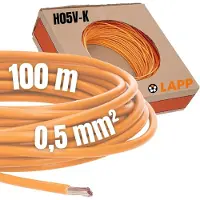 Lapp 4510091 Draad H05V-K 1 x 0.50 mm² Oranje 100 m