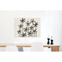 MuchoWow Wanddecoratie Metaal - Aluminium Schilderij Industrieel - Bloemen - Planten - Pastel - Abstract - 80x60 cm - Dibond - Foto op aluminium - Industriële muurdecoratie - Voor de woonkamer/slaapkamer