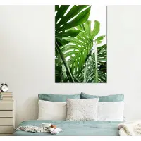 MuchoWow Wanddecoratie Metaal - Aluminium Schilderij Industrieel - Planten - Groen - Jungle - Natuur - 100x150 cm - Dibond - Foto op aluminium - Industriële muurdecoratie - Voor de woonkamer/slaapkamer