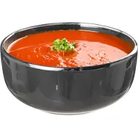 Secret De Gourmet Soepkommen/schaaltjes - 6x - Santorini - keramiek - D15 x H6.5 cm - donkergrijs