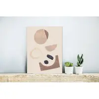 MuchoWow Wanddecoratie Metaal - Aluminium Schilderij Industrieel - Abstract - Vormen - Pastel - Kleuren - 30x40 cm - Dibond - Foto op aluminium - Industriële muurdecoratie - Voor de woonkamer/slaapkamer
