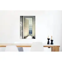 MuchoWow Wanddecoratie Metaal - Aluminium Schilderij Industrieel - Deur - Zee - Abstract - Water - 60x90 cm - Dibond - Foto op aluminium - Industriële muurdecoratie - Voor de woonkamer/slaapkamer