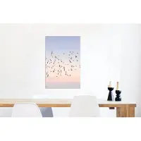 MuchoWow Wanddecoratie Metaal - Aluminium Schilderij Industrieel - Vogels - Zee - Lucht - Natuur - Zomer - 40x60 cm - Dibond - Foto op aluminium - Industriële muurdecoratie - Voor de woonkamer/slaapkamer